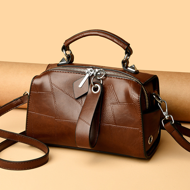 Luxury Bags Entry - حقيبة ظهر نسائية من الجلد الطبيعي،