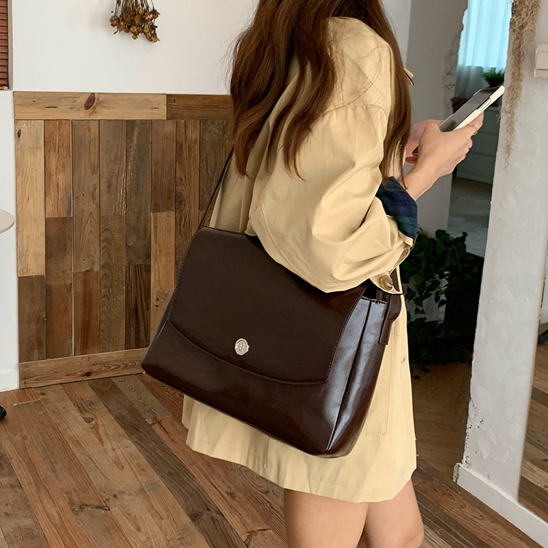 Luxury Bags Vendor - CGCBAG-حقيبة جلد صناعي عتيقة للنساء ،