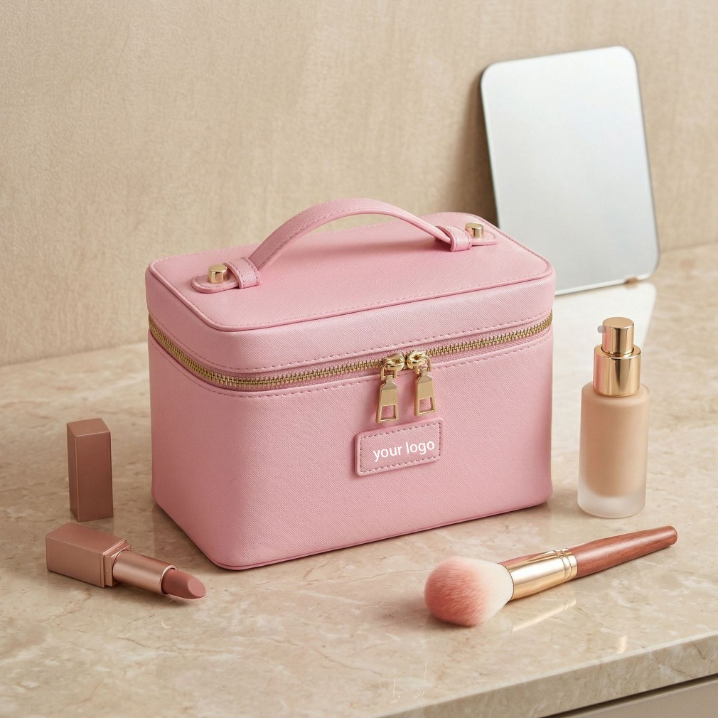 حقيبة مكياج فاخرة من الجلد بنق - مراجعة Luxury Bags Storage وسعره